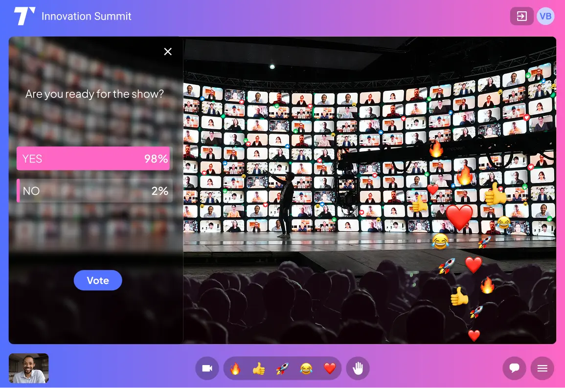 Sparkup Solution Sparkup pour événements virtuels et hybrides