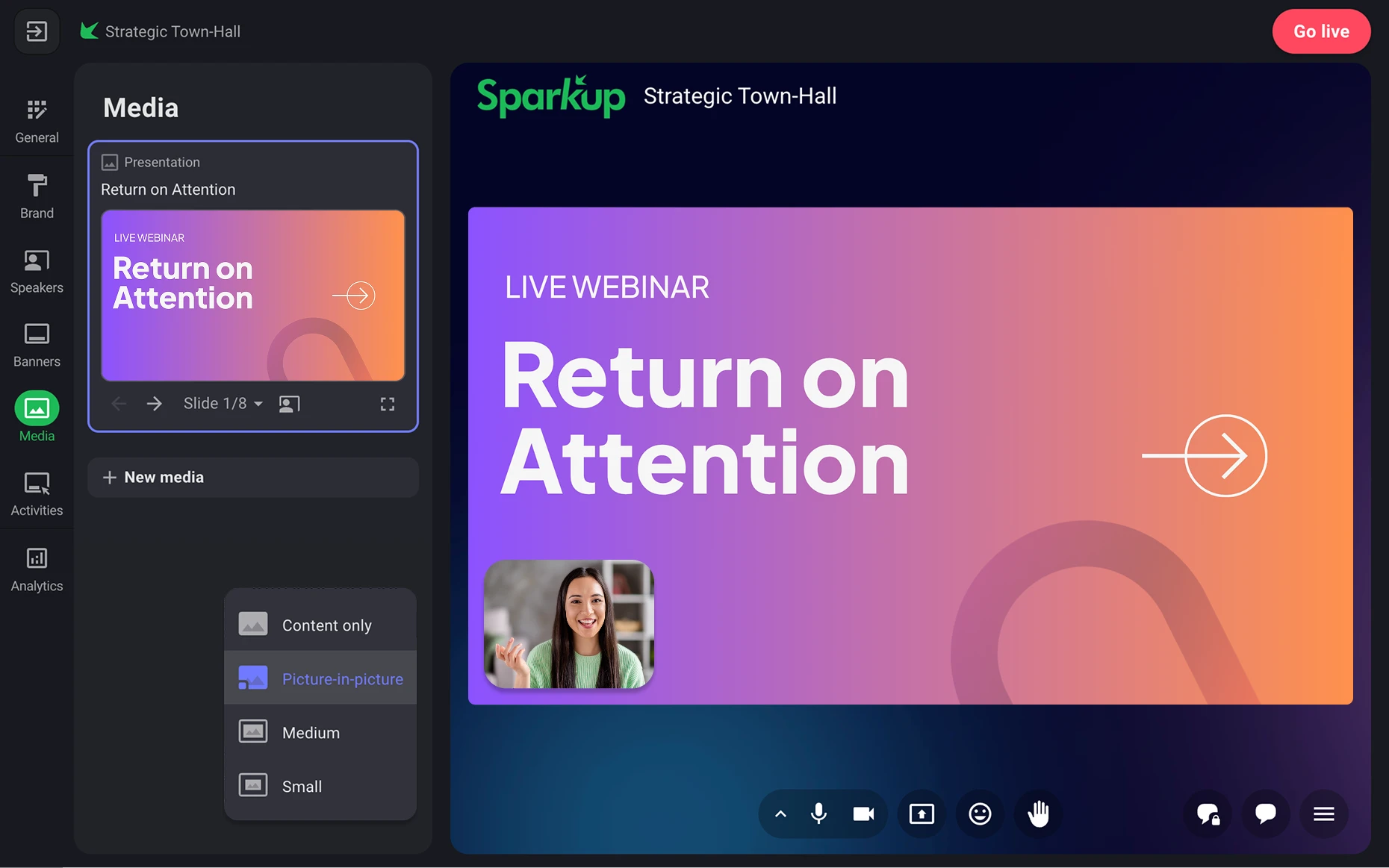 Sparkup layout