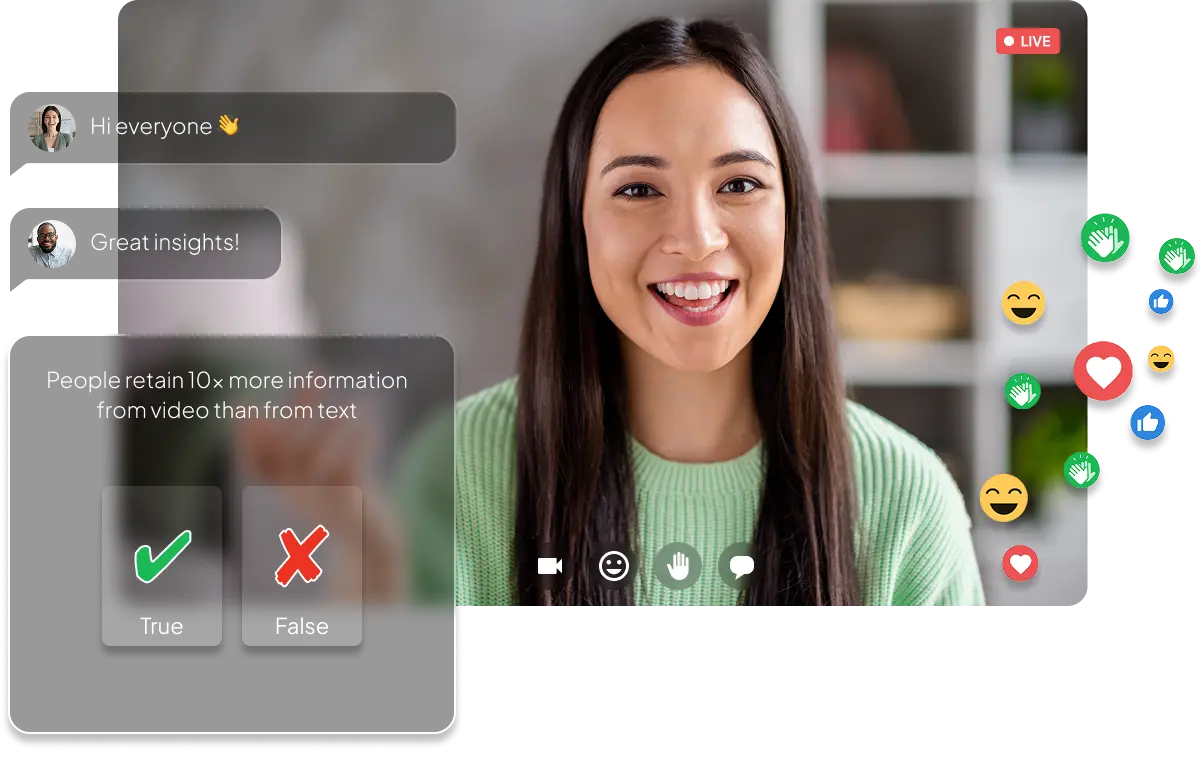 Interactivité en temps réel